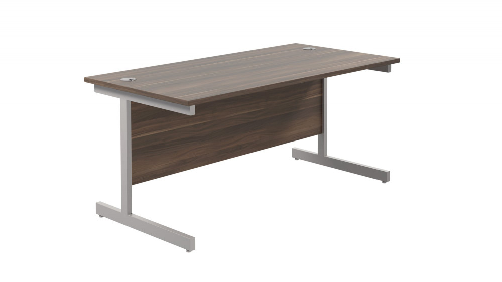 SINGLE UPRIGHT RECTANGULAR DESK: 800MM D