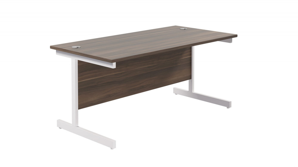 SINGLE UPRIGHT RECTANGULAR DESK: 800MM D