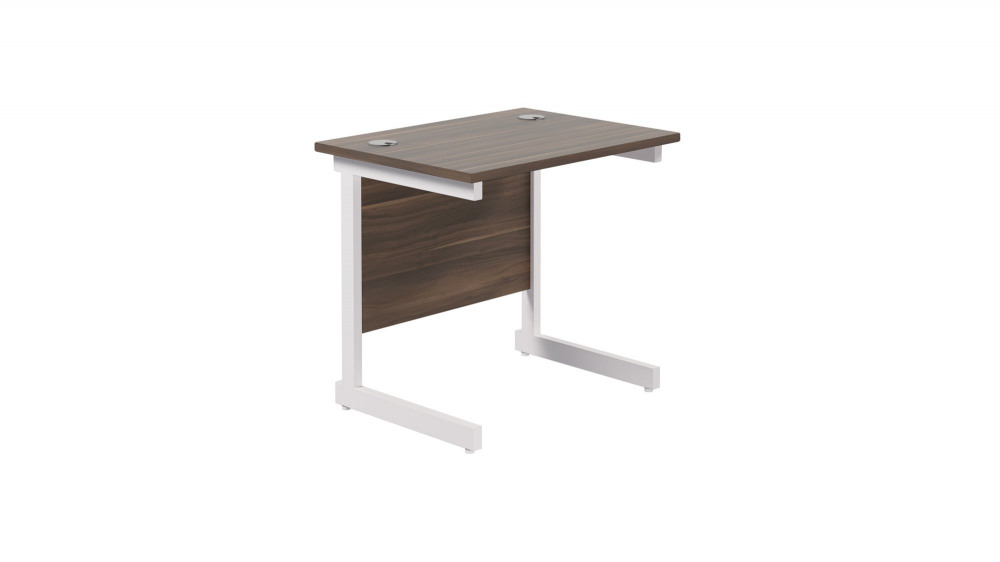 SINGLE UPRIGHT RECTANGULAR DESK: 600MM D