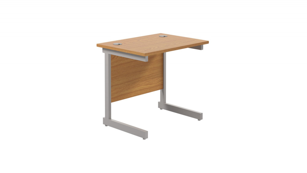 SINGLE UPRIGHT RECTANGULAR DESK: 600MM D