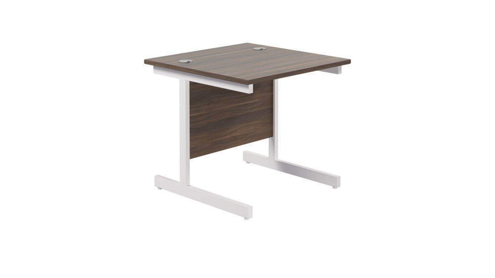SINGLE UPRIGHT RECTANGULAR DESK: 800MM D