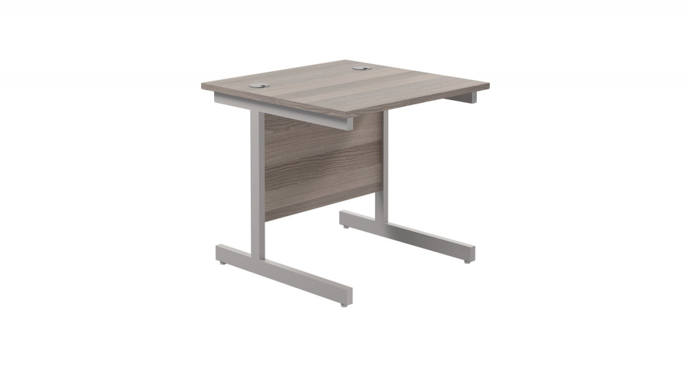 SINGLE UPRIGHT RECTANGULAR DESK: 800MM D