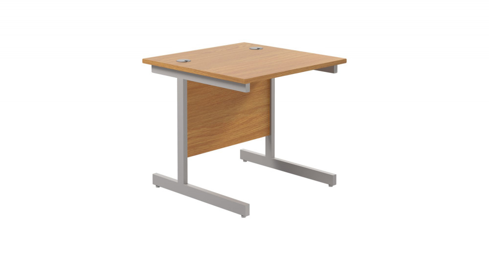 SINGLE UPRIGHT RECTANGULAR DESK: 800MM D