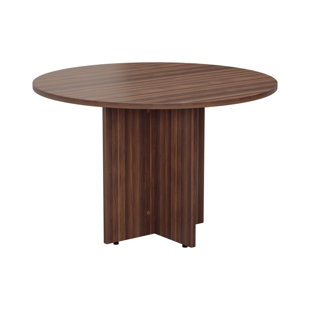 ROUND MEETING TABLE (FSC) 1100MM DARK WA