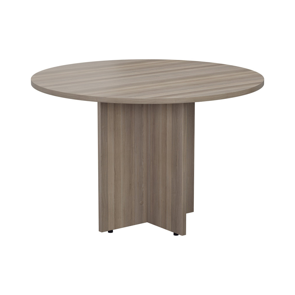 ROUND MEETING TABLE (FSC) 1100MM GREY OA