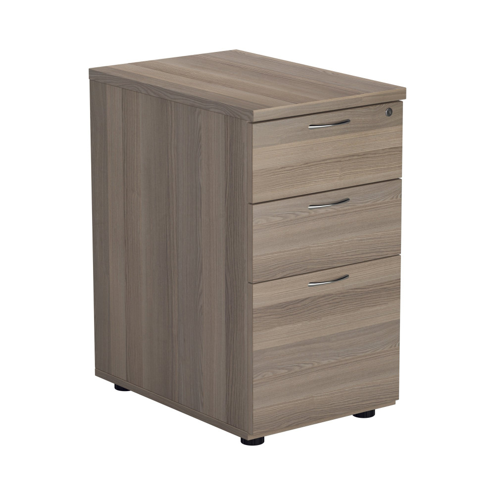 ESSENTIALS DESK HIGH 3 DRAWER PEDESTAL (