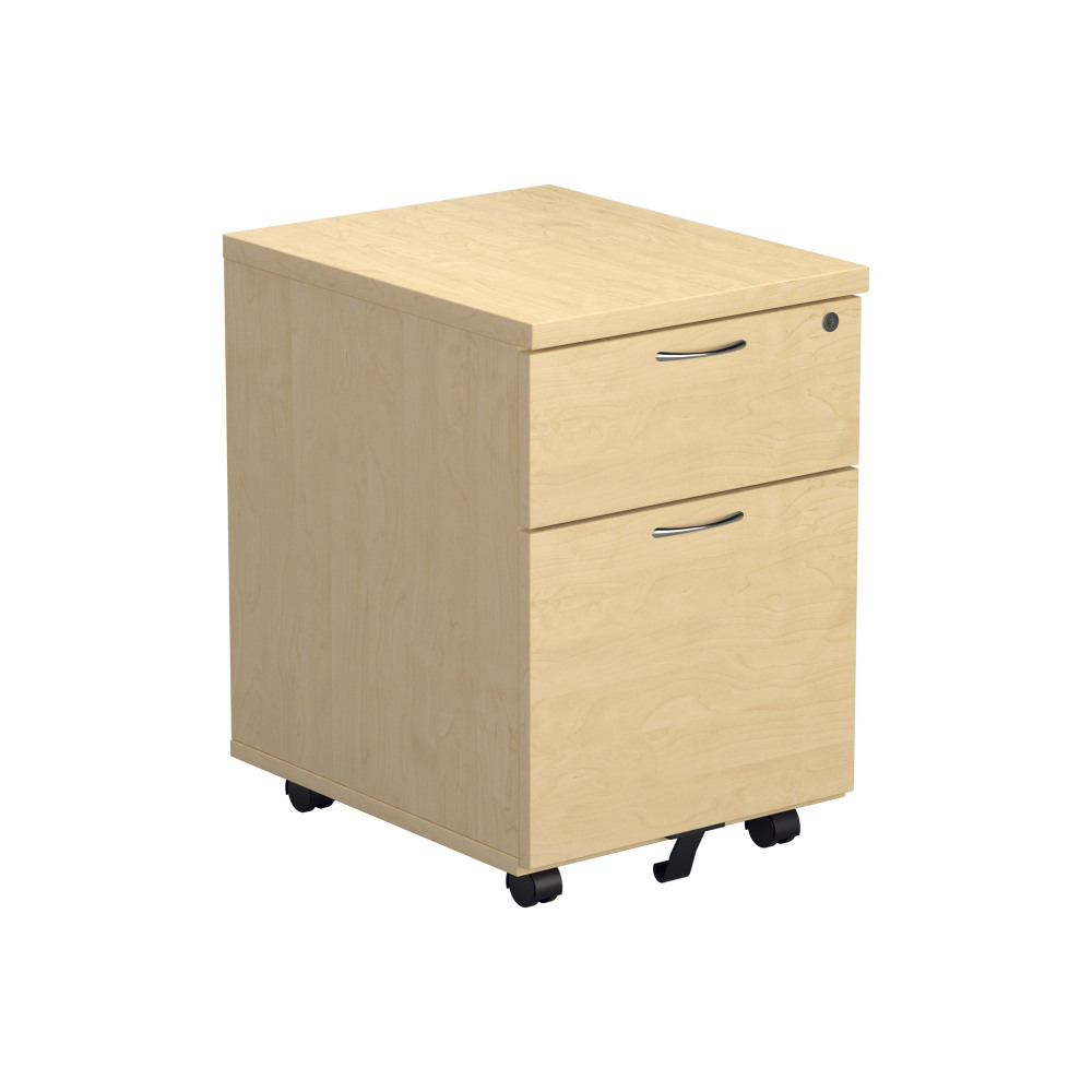 MOBILE PEDESTAL 2 DRAWER (FSC) MAPLE