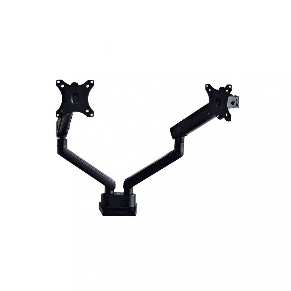 TWIN SPRING ASSISTED MONITOR ARM WHITE