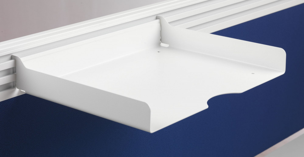 A4 METAL PAPER TRAY WHITE