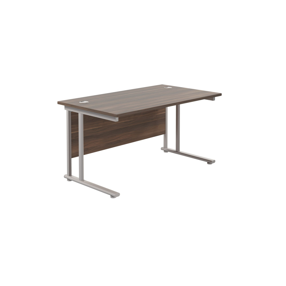 TWIN UPRIGHT RECTANGULAR DESK: 800MM DEE