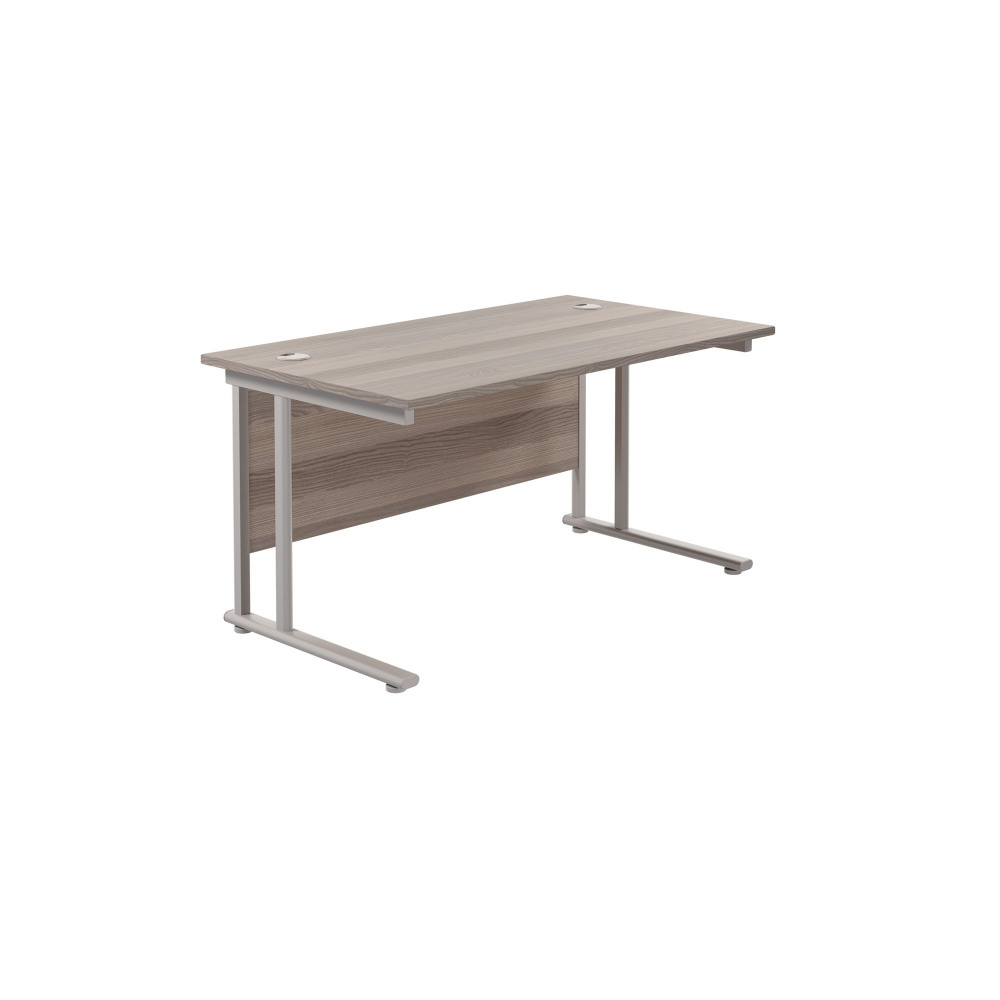 TWIN UPRIGHT RECTANGULAR DESK: 800MM DEE