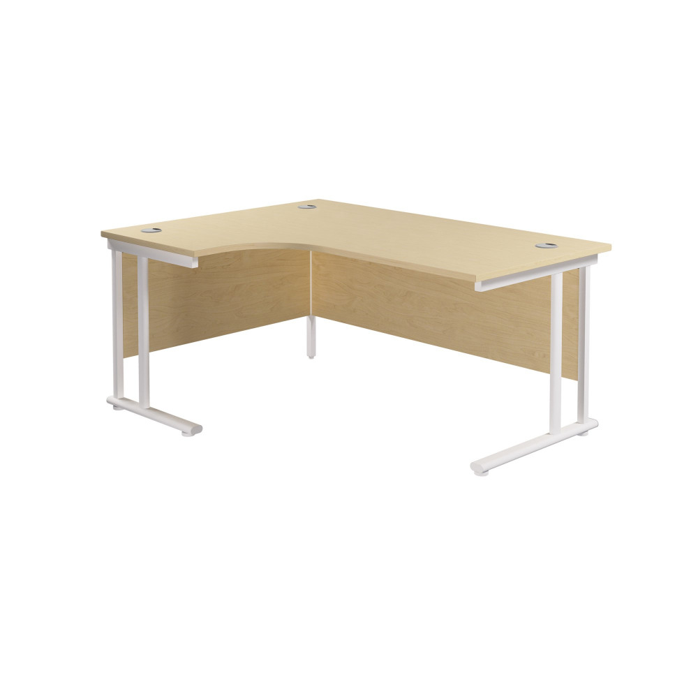 TWIN UPRIGHT LEFT HAND RADIAL DESK (FSC)