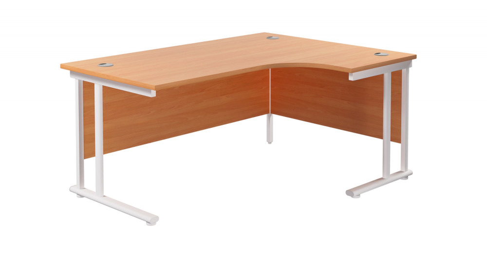 TWIN UPRIGHT RIGHT HAND RADIAL DESK (FSC