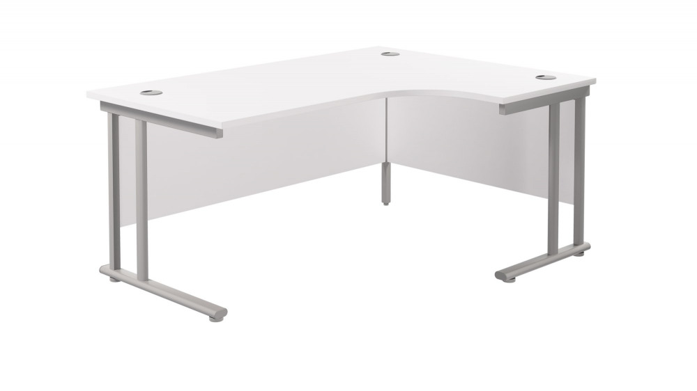 TWIN UPRIGHT RIGHT HAND RADIAL DESK (FSC