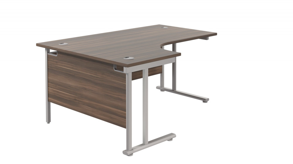 TWIN UPRIGHT LEFT HAND RADIAL DESK (FSC)