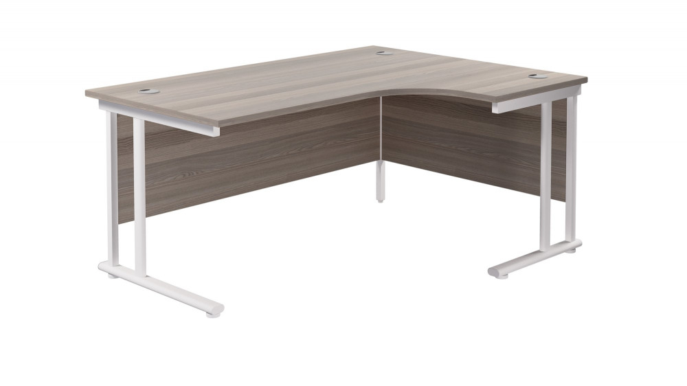 TWIN UPRIGHT RIGHT HAND RADIAL DESK (FSC