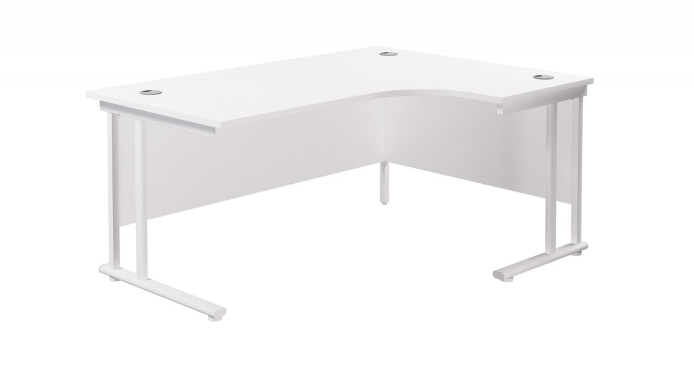 TWIN UPRIGHT RIGHT HAND RADIAL DESK (FSC