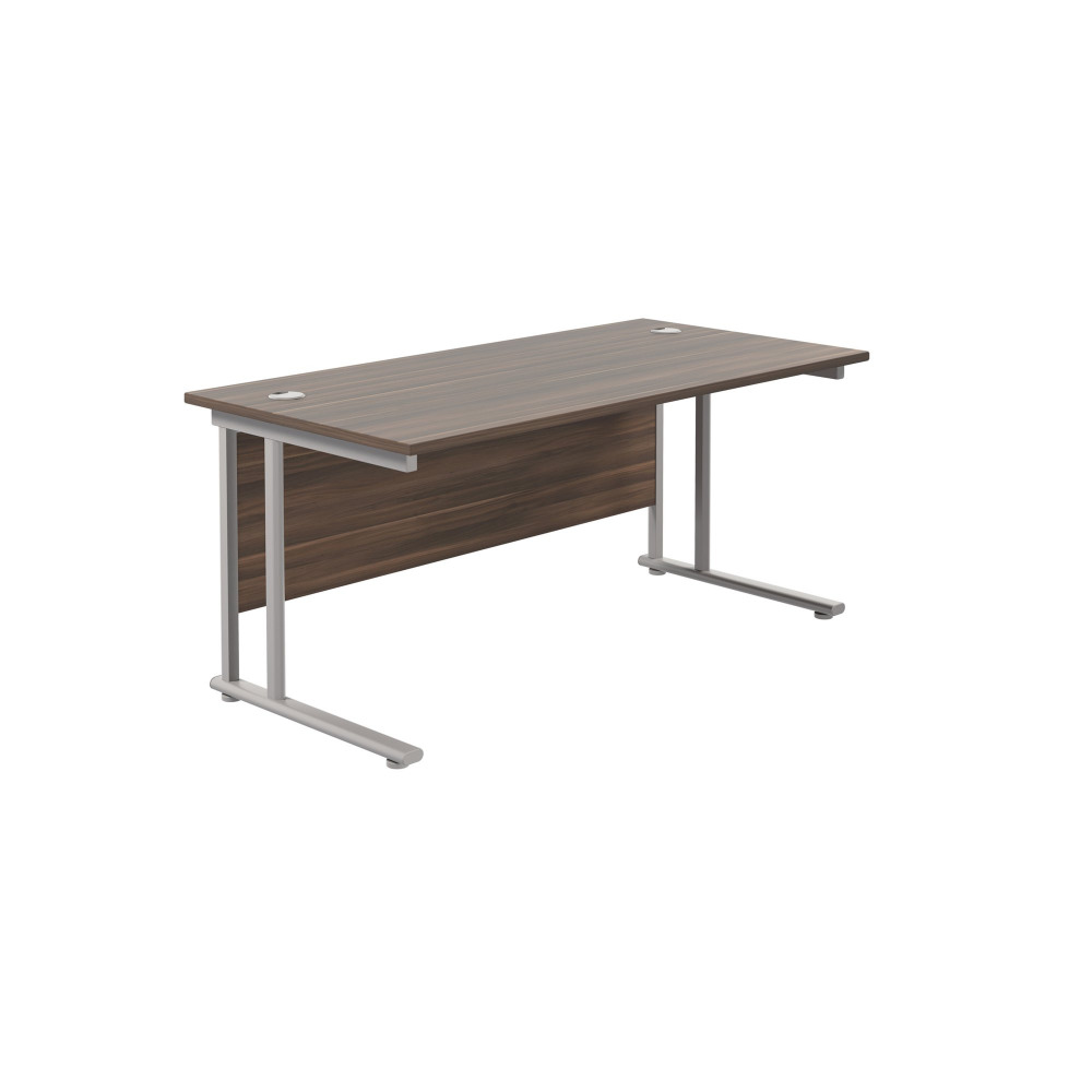 TWIN UPRIGHT RECTANGULAR DESK: 800MM DEE