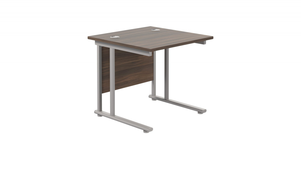 TWIN UPRIGHT RECTANGULAR DESK: 800MM DEE