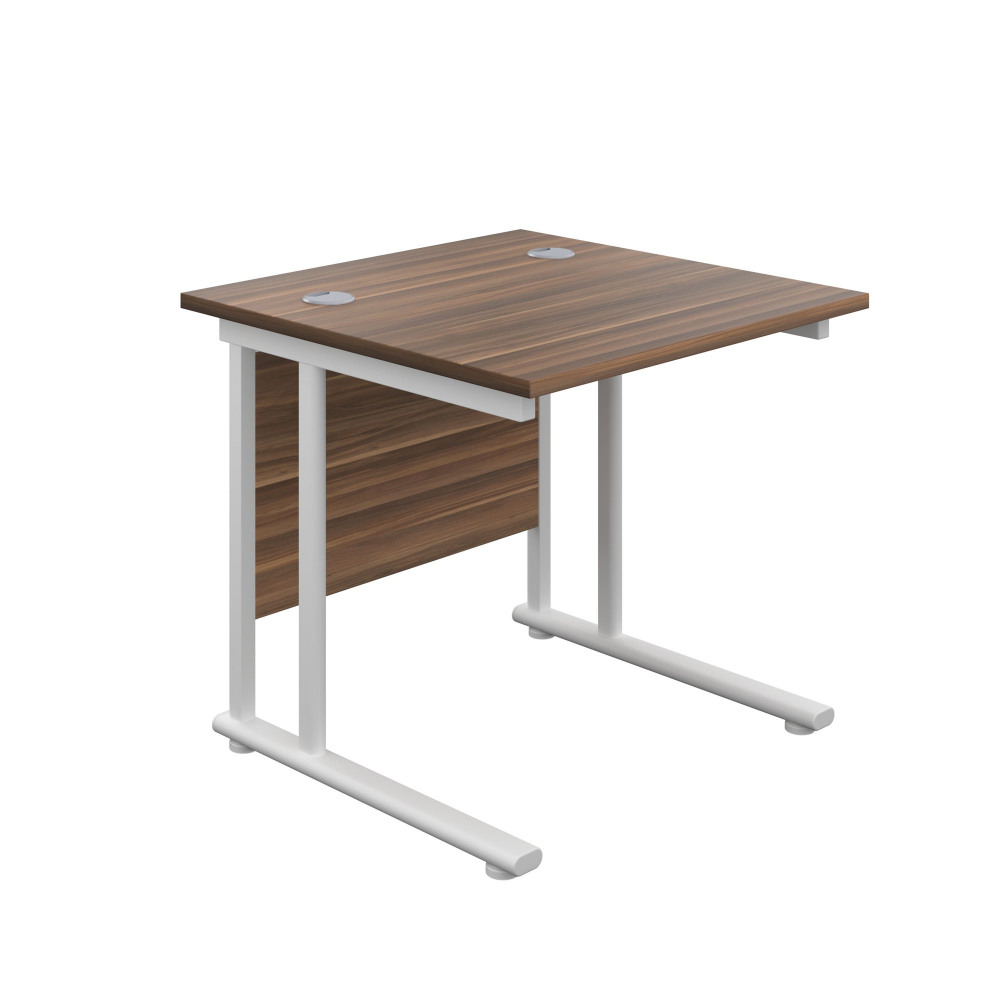 TWIN UPRIGHT RECTANGULAR DESK: 800MM DEE