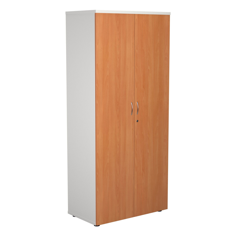 WOODEN CUPBOARD (FSC) 1800 BEECH/WHITE