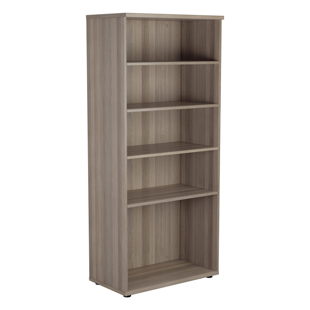 WOODEN BOOKCASE (FSC) 1800 GREY OAK