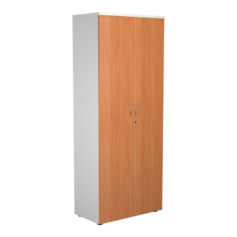 WOODEN CUPBOARD (FSC) 2000 BEECH/WHITE