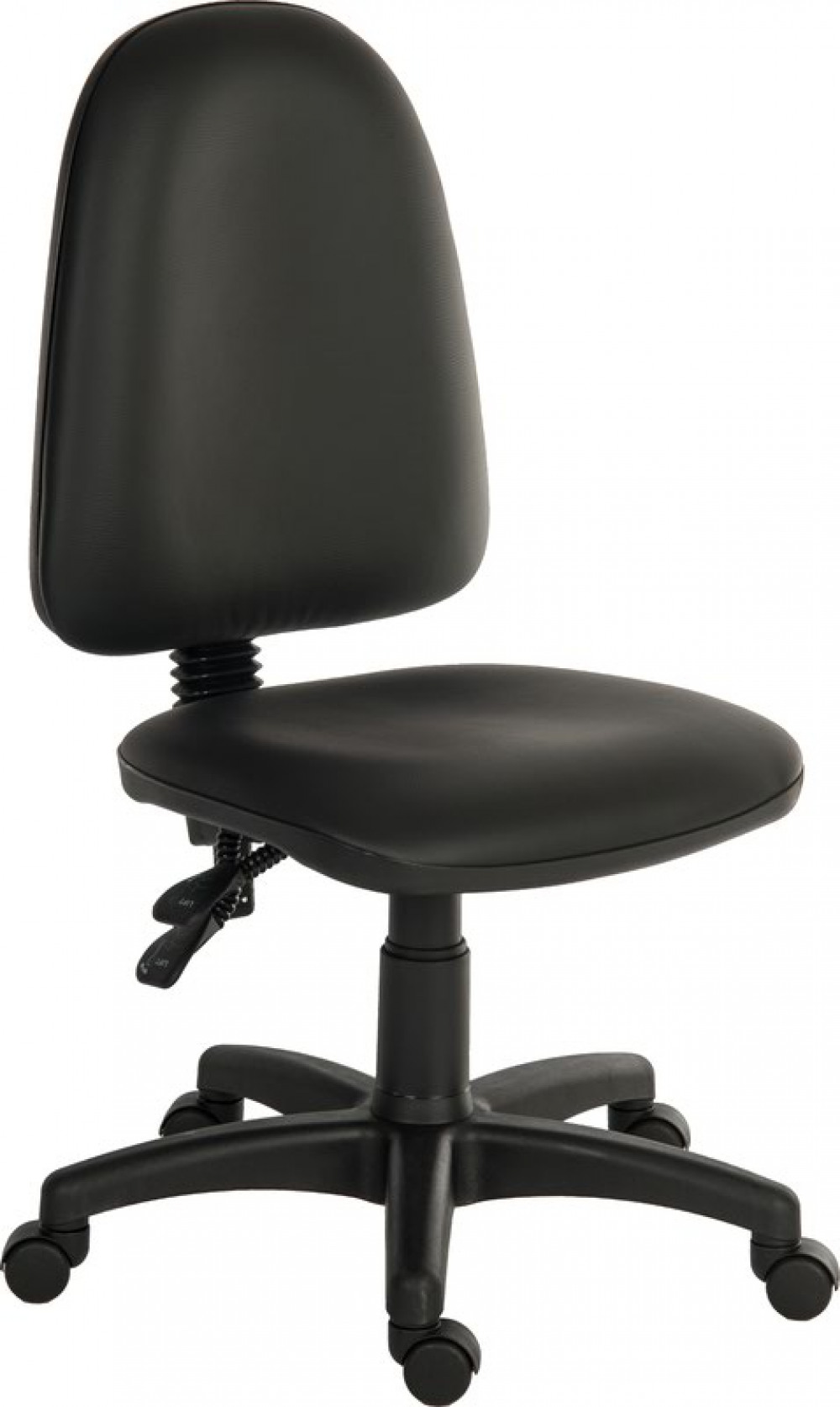ERGOTWIN PU OPS CHAIR W/O ARMS BK