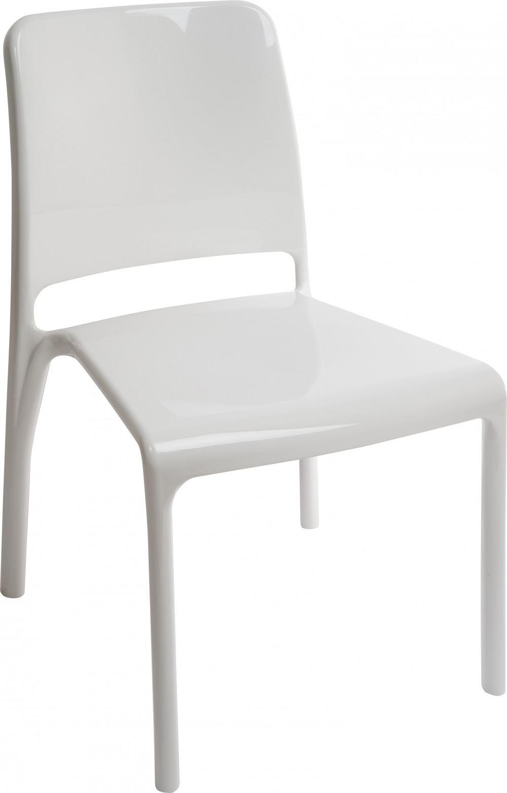 4 X6908WHI CLARITY STACKABLE WHITE CHAIR