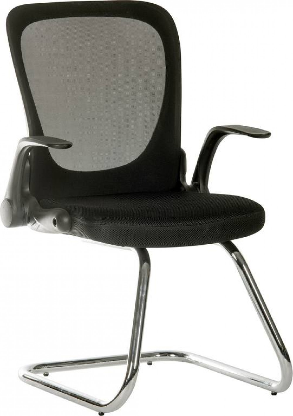 FLIP MESH VISITOR CHAIR BLACK