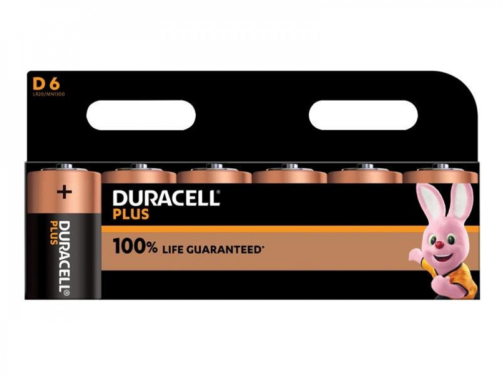 DUR D CELL PLUS POWER +100% BATTERIES (P
