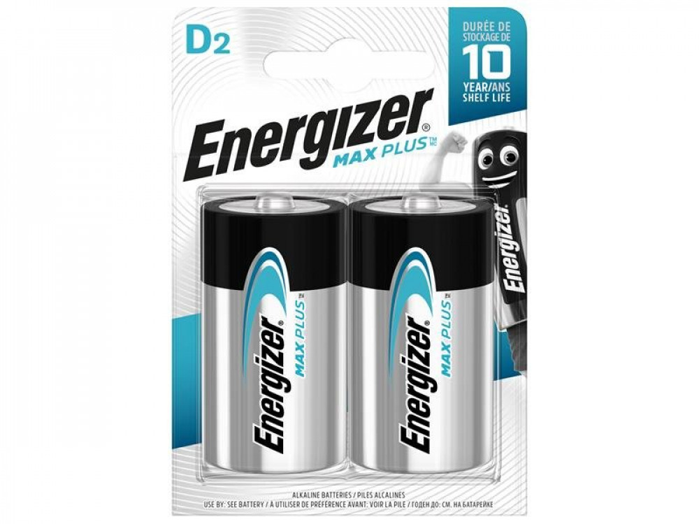 ENERGIZER MAX PLUS D PK2