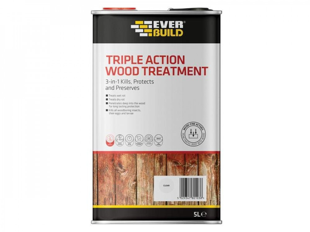 EVB TRIPLE ACTION WOOD TREATMENT 5 LITRE