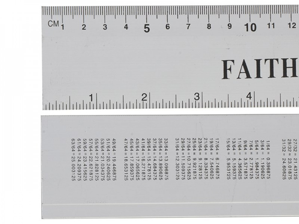 FAI ALUMINIUM RULE 300MM / 12IN
