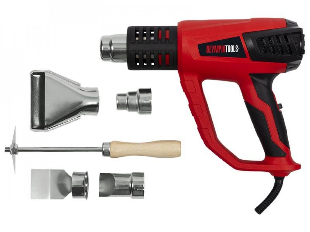 OLP HEAT GUN WITH 5 ACCESSORIES 2000W 24