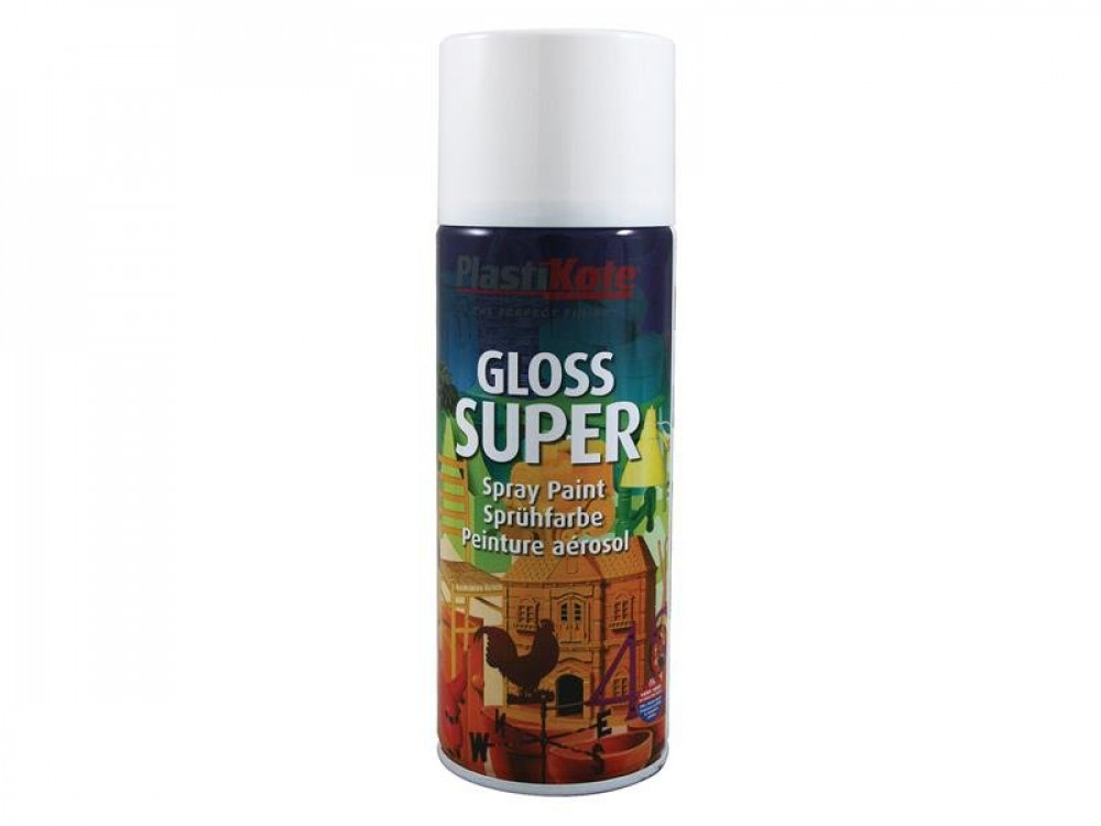 PKT GLOSS SUPER SPRAY WHITE RAL 9016 400