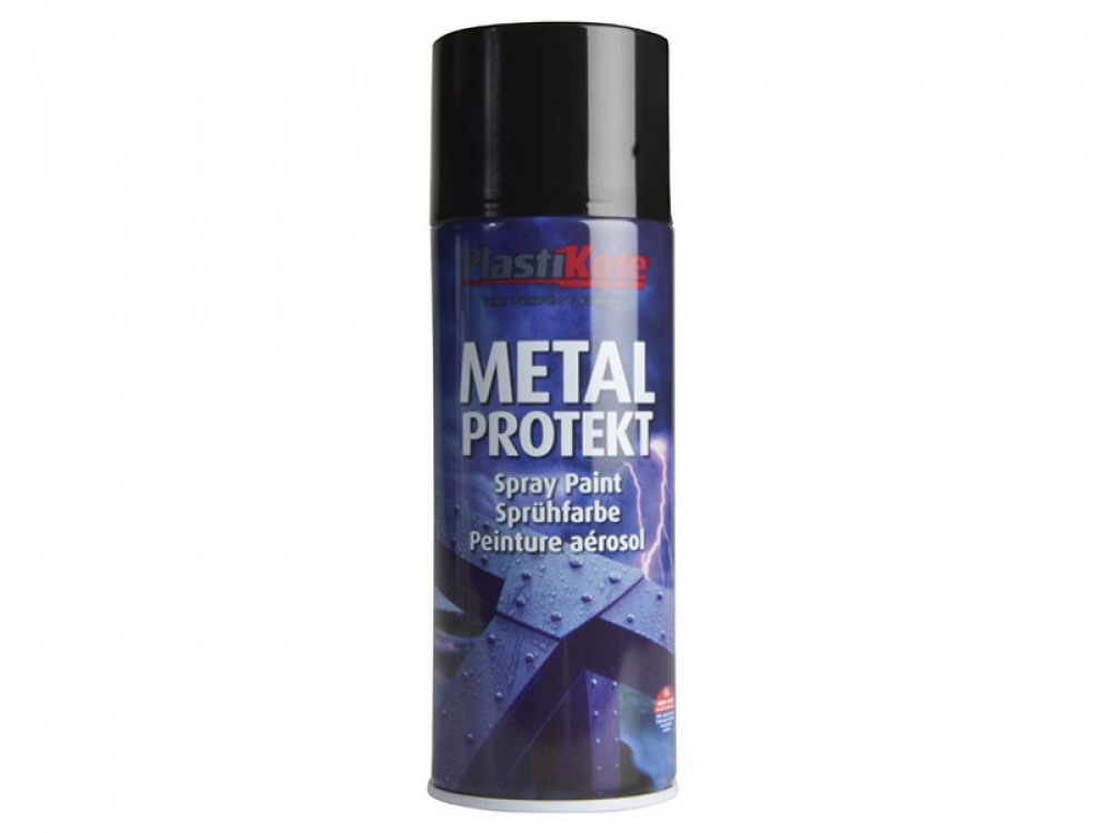 PKT METAL PROTEKT SPRAY GLOSS BLACK 400M