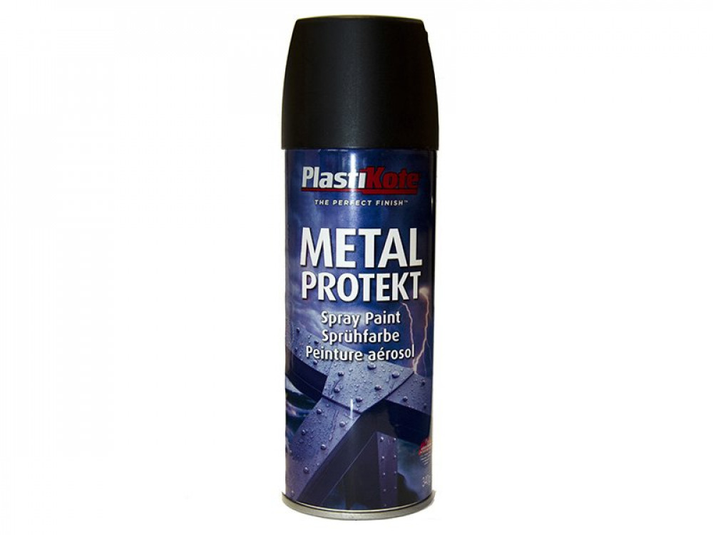 PKT METAL PROTEKT SPRAY MATT BLACK 400ML