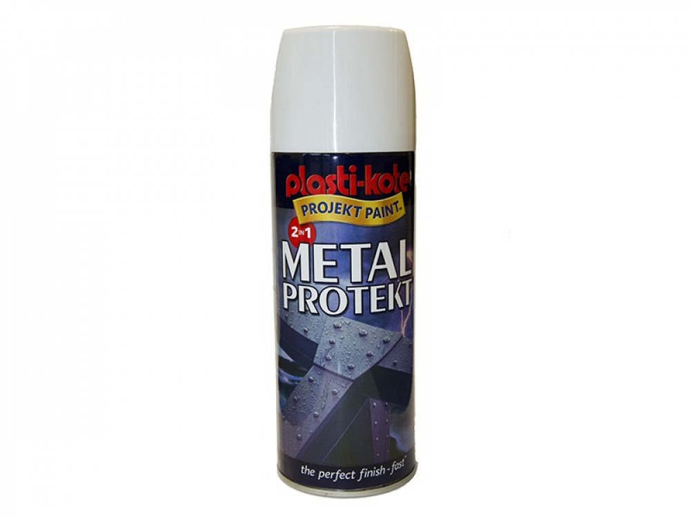 PKT METAL PROTEKT SPRAY GLOSS WHITE 400M