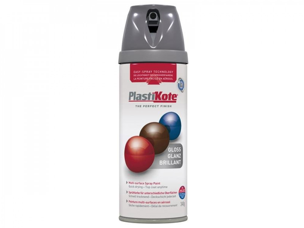 PKT TWIST & SPRAY GLOSS MEDIUM GREY 400M
