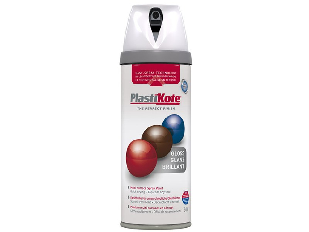 PKT TWIST & SPRAY GLOSS WHITE 400ML