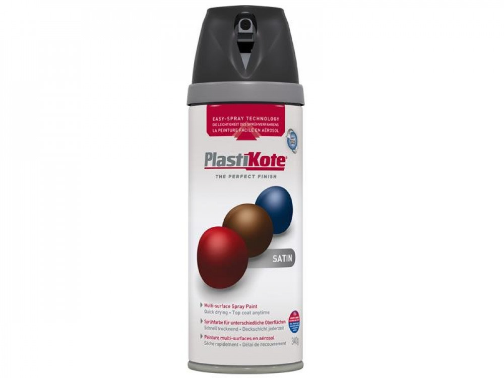 PKT TWIST & SPRAY SATIN BLACK 400ML