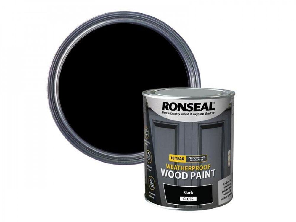 RSL 10 YEAR WEATHERPROOF WOOD PAINT BLAC