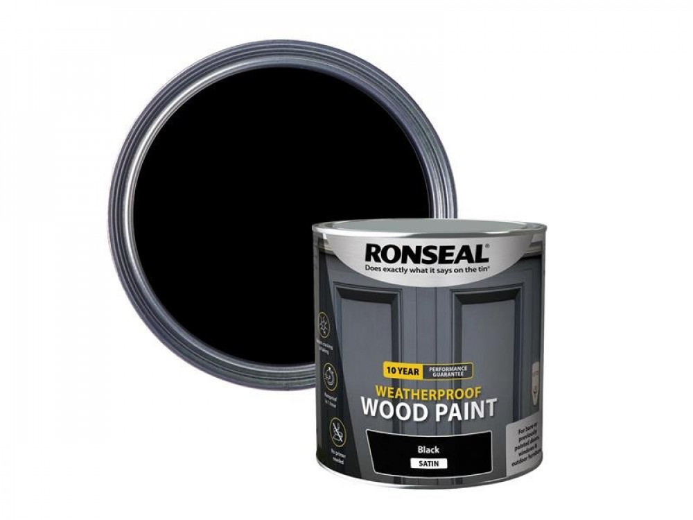 RSL 10 YEAR WEATHERPROOF WOOD PAINT BLAC