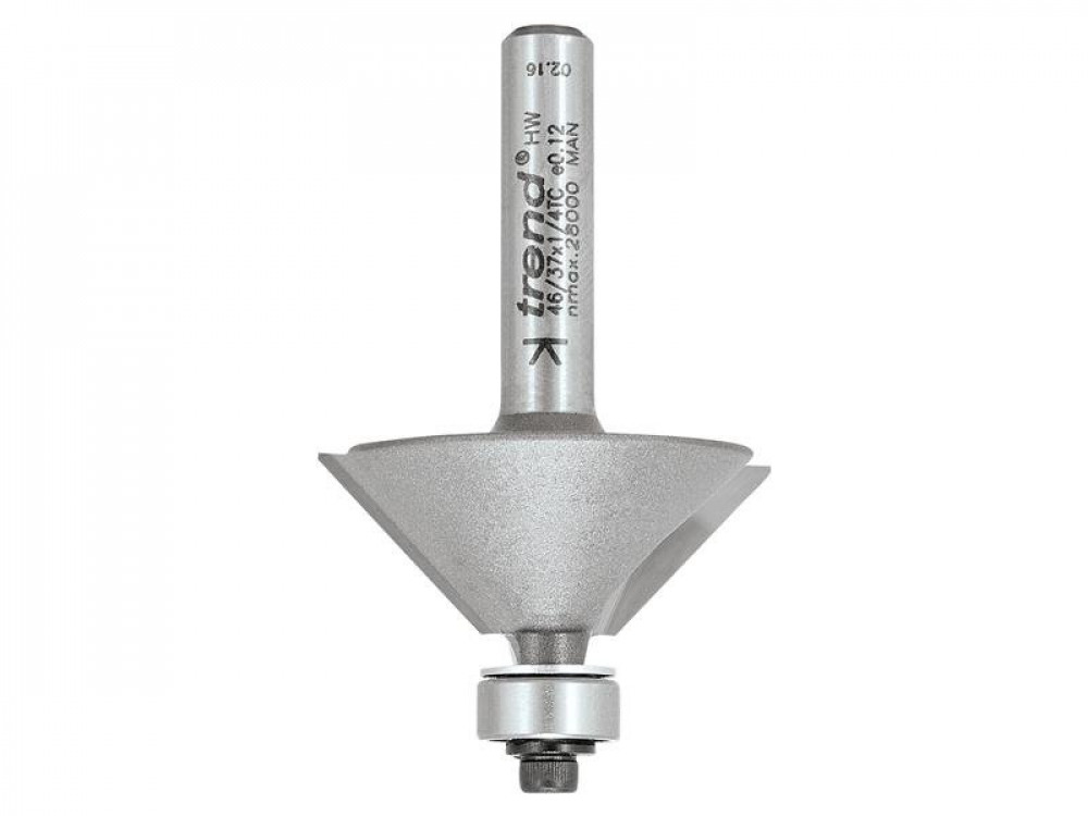 TRE 46/37 X 1/4 TCT BEARING GUIDED CHAMF
