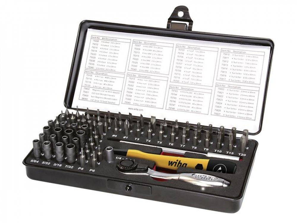 WHA ESD MICRO-BIT SET, 66 PIECE (INC. CA