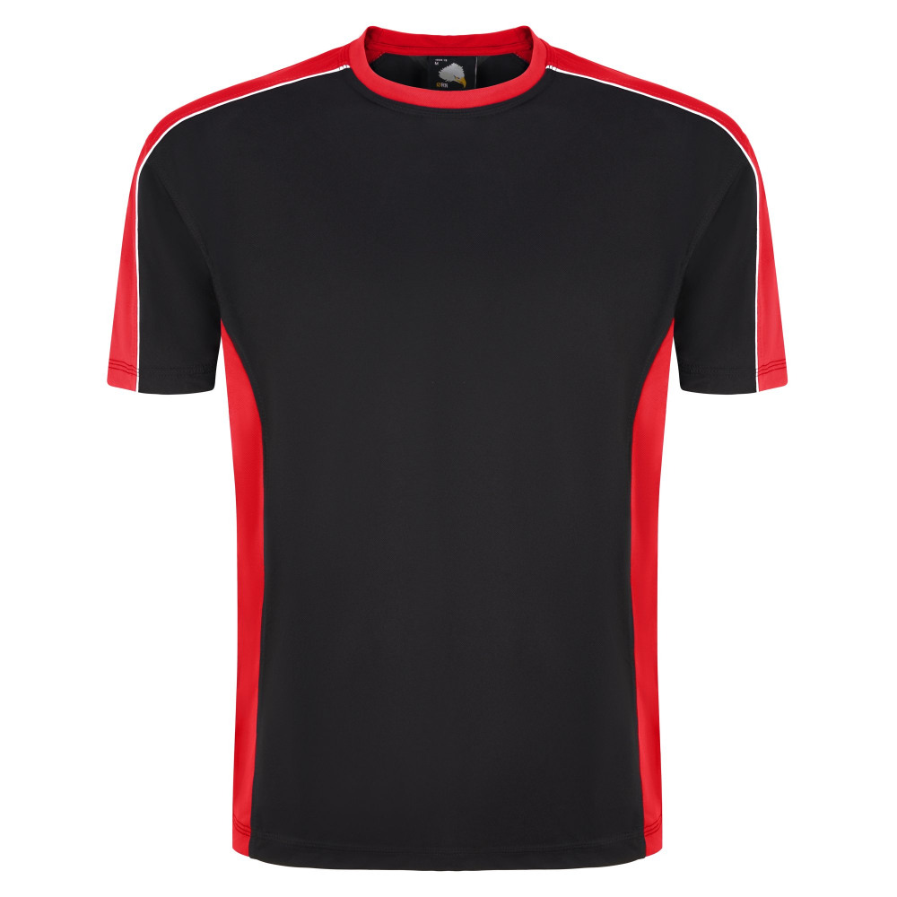 AVOCET WICKING T-SHIRT BLACK/RED 4XL