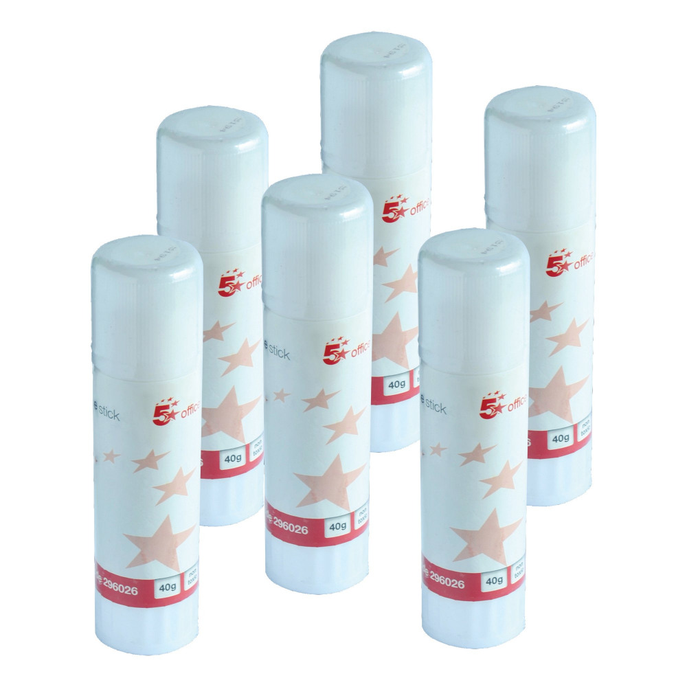 GLUE STICK SOLID LARGE 40G PK6