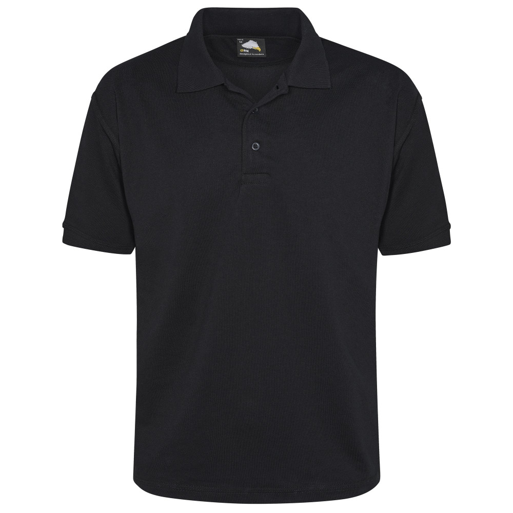 RAVEN POLO SHIRT UNISEX BLACK XS