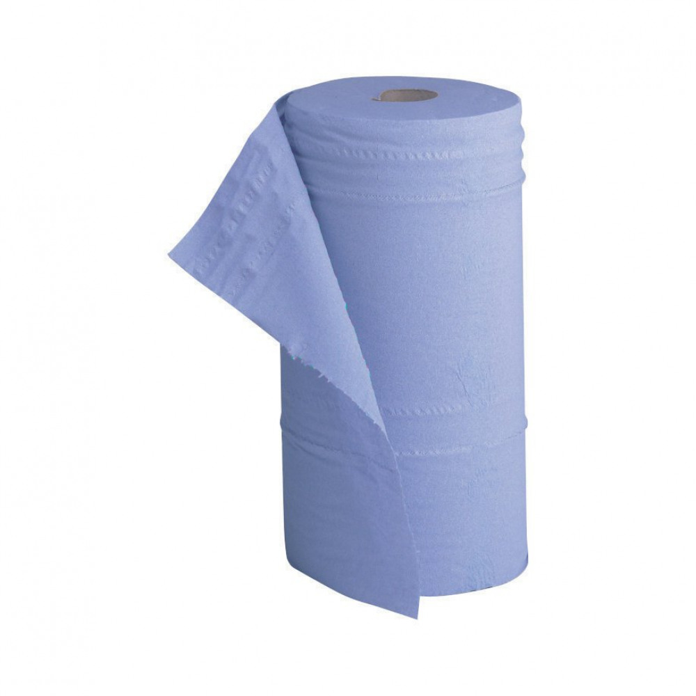 HYGIENE COUCH ROLL 2-PLY BLUE